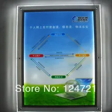 Новое поступление Рекламы настенный акрил дисплей подвесная рама тонкий светодиодный светильник коробка a3