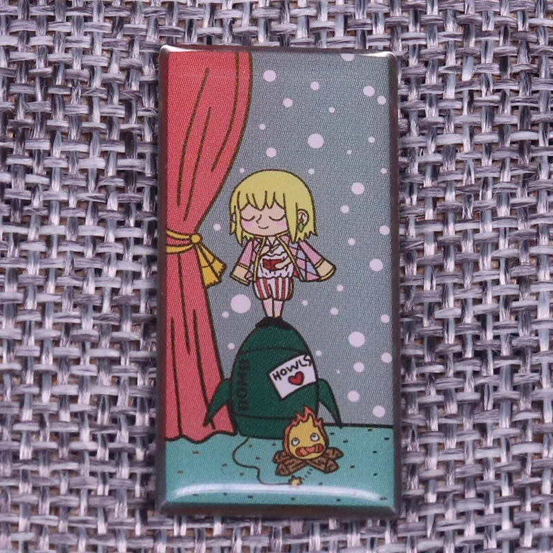 

Howl and Calcifer Howl's Moving Castle Badge Enamel Pin
