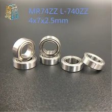 Mini roulements à billes à rainure profonde, 5/10 pièces, MR74ZZ L-740ZZ, 4x7x2.5mm, P5 MR74 ZZ 4*7*2.5, livraison gratuite