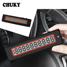 CHUKY Car Interior Temporary Parking Card LED Night Light Telephone Number Card For Peugeot 307 206 2008 Jeep wrangler cherokee