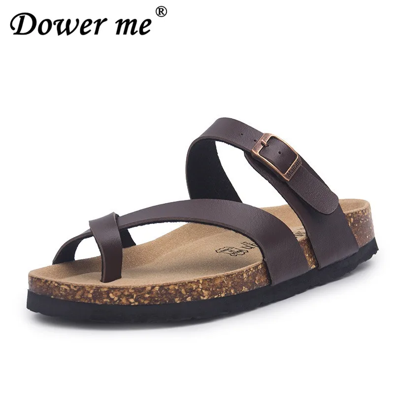 

New Summer Cork Slippers Flats with 2019 New Women Casual Slip on Beach Slides Flip Flops Comfortable Shoe Plus Size 35-45 white