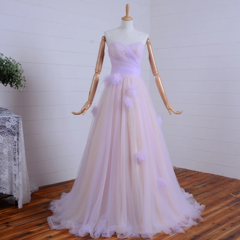 

real photos new hot Sexy long Prom Dresses sweetheart tulle flowers a-line vestido de festa evening gowns beading 2015 maiden
