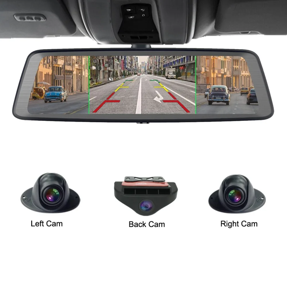 zuczug 360 degree panoramic 4CH Cameras lens 10&quot; Touch