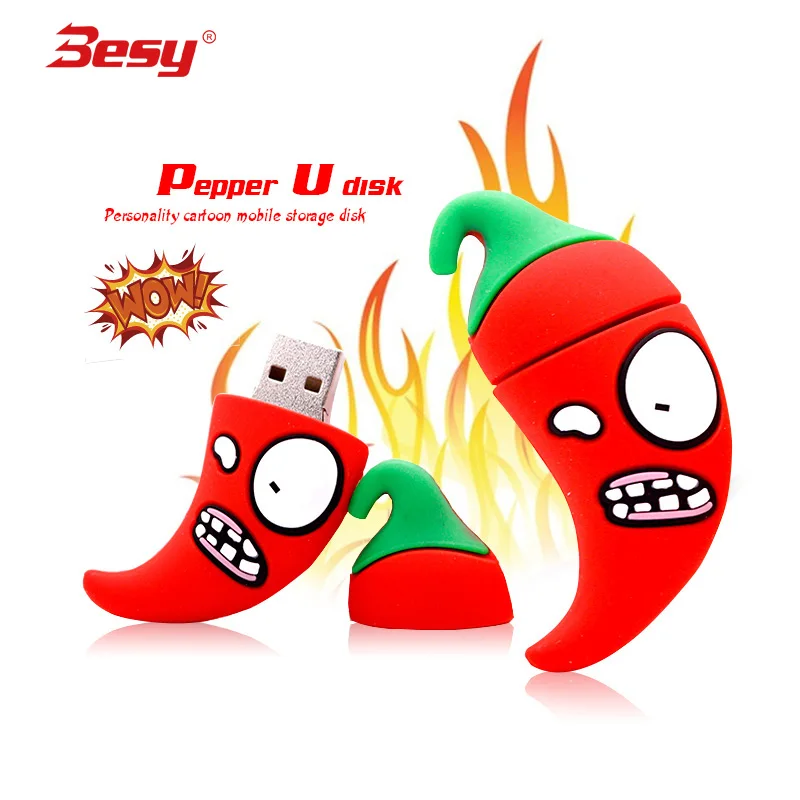 

Red pepper and carrot usb flash drive 4GB 8GB 16GB 32GB 64GB 128GB pendrive memory stick flash usb pen drive external storage U