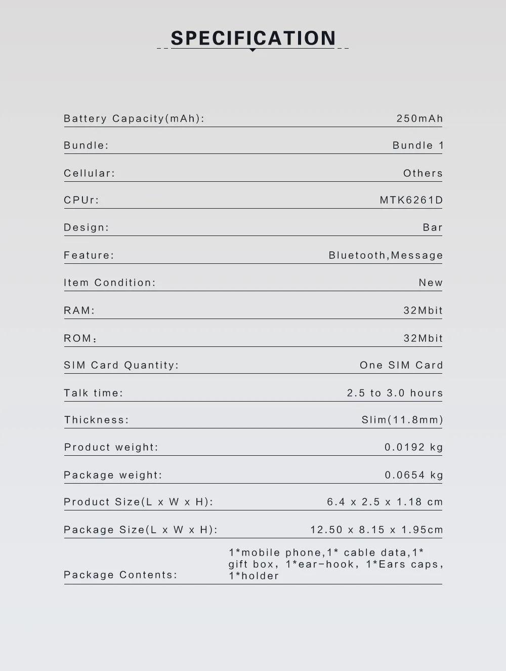 KECHAODA K10 Bluetooth гарнитура Мобильный телефон все-в-одном 0,66 "MTK6261DA 32 Мб + 32 Мб 250 мАч, сотовый телефон