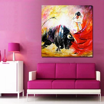 

Hand Painted Oil Painting On Canvas Spain Pictures Modern Wall Art Home Decor Wall Picture Sets Wall Decor 0043
