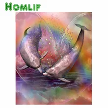 5d eigen foto на заказ, алмазная живопись, Dauphins, Рождественская вышивка, сделай сам, вышивка крестиком, Рождественский Декор, хит 925, светящаяся