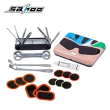 Sahoo портативный набор инструментов для ремонта шин 18 в 1 инструмент для горной дороги велосипедные инструменты в мультяшной железной коробке Аксессуары для велосипеда