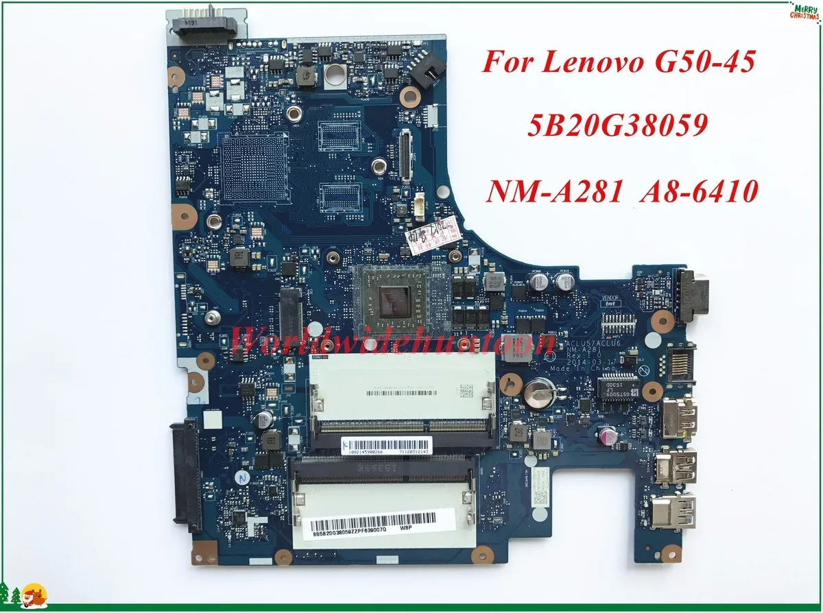 Высококачественная материнская плата 5B20G38059 для Lenovo G50 45 ноутбука ACLU5/ACLU6 NM A281 A8 6410