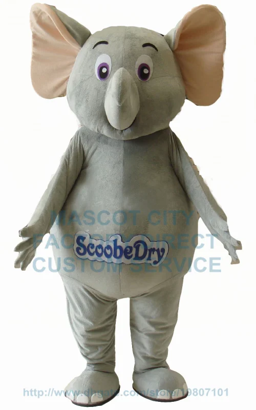 

custom grey elephant mascot costume adult size cartoon elephant theme anime cosply costumes carnival fancy dress kits 3446