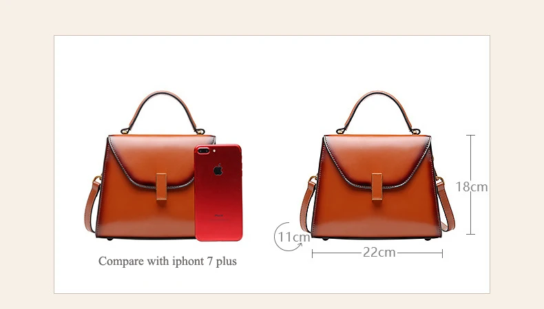 Women genuine leather handbag 11