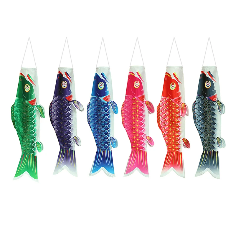 

1.5m/2m/3m Japanese Koinobori Carp Kite Windsock Streamer Fish Flag Kite Multicolor Fish Windsock Carp Wind Sock Flag Gifts