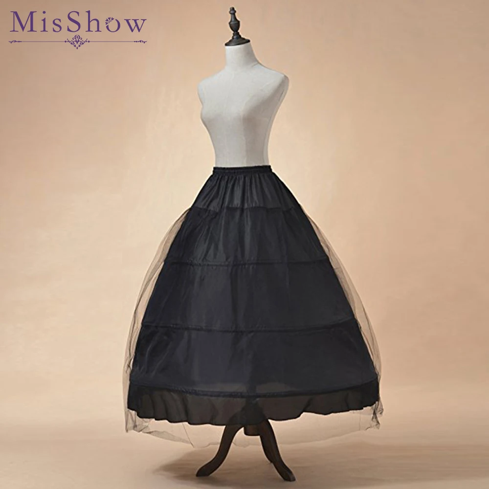 Top Quality White 3 Hoops Petticoat Crinoline Slip Underskirt For
