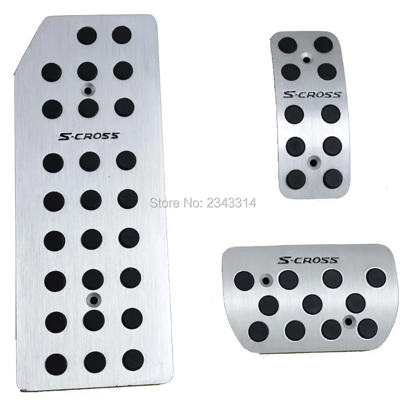 

For 2014-2017 2018 Suzuki SX4 S-Cross S Cross Accelerator Pedal Aluminum Gas Fuel Brake Footrest Pedal Pad Car Styling Accessory