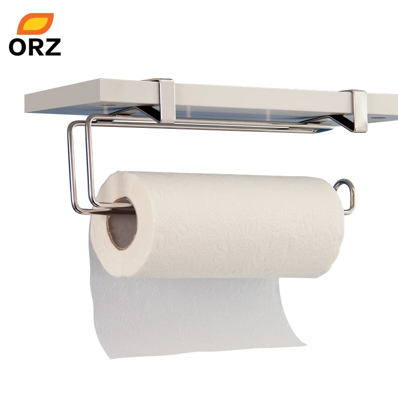 

Tissue Holder Stainless Steel Kitchen Bathroom Toilet Towel Chrome Roll Paper Facial Napkins Rack Hanging Door Hook Holder