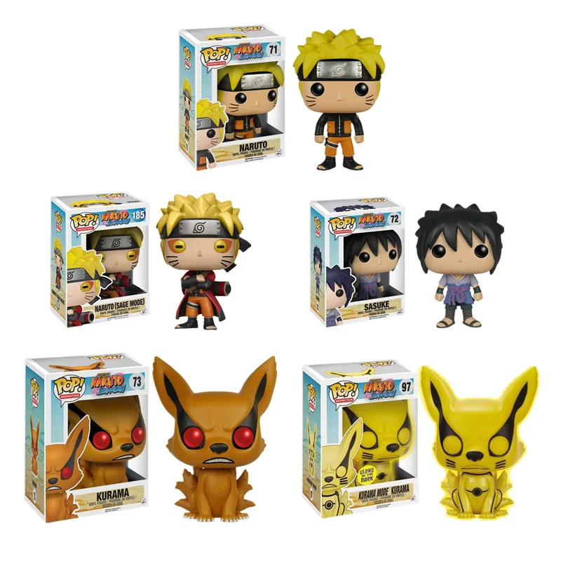 

Funko POP Anime NRUTO #185 Naruto (Sage Mode) KURAMA Sasuke Pvc Action Figure Toys Collection Model for Children Birthday Gift