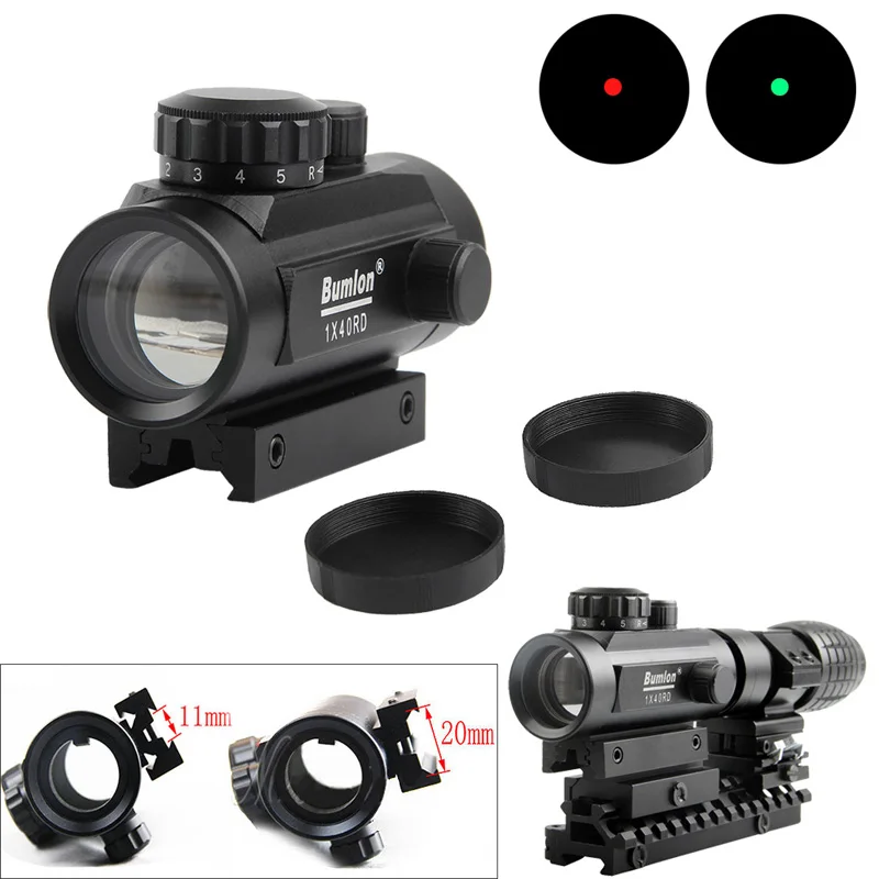 Holographic 1 x 40mm Airsoft Red Green Dot Sight RL5-0013-07