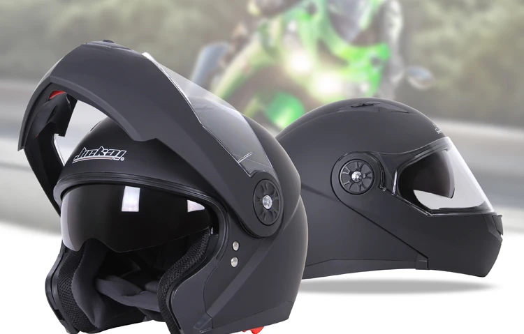 Новинка JIEKAI 115 moto rcycle шлем мужские moto Cross шлемы Capacete moto cross cascos para moto с двойными линзами