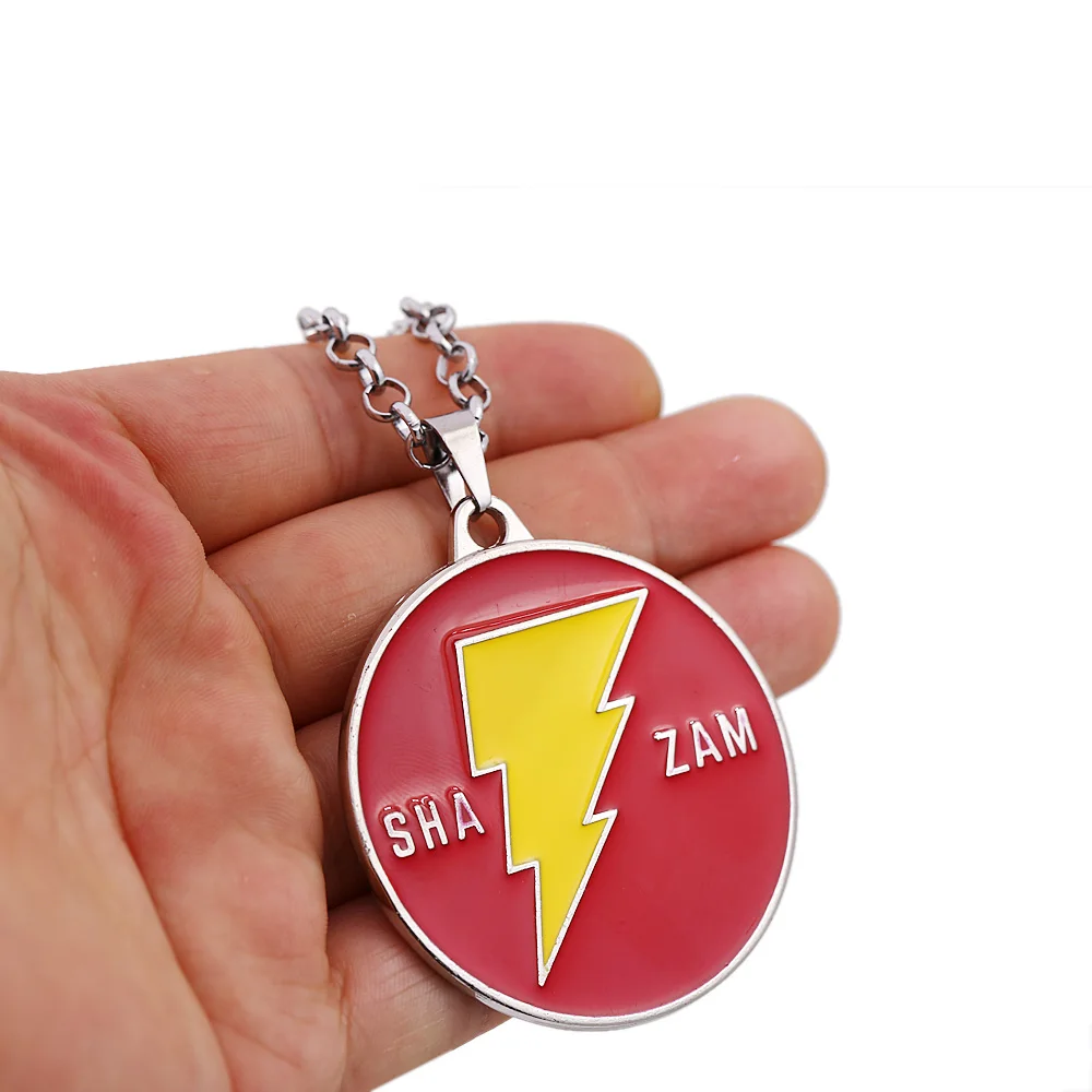 Shazam ожерелья Билли Бэтсон флэш подвеска с молнией ожерелье для женщин мужчин