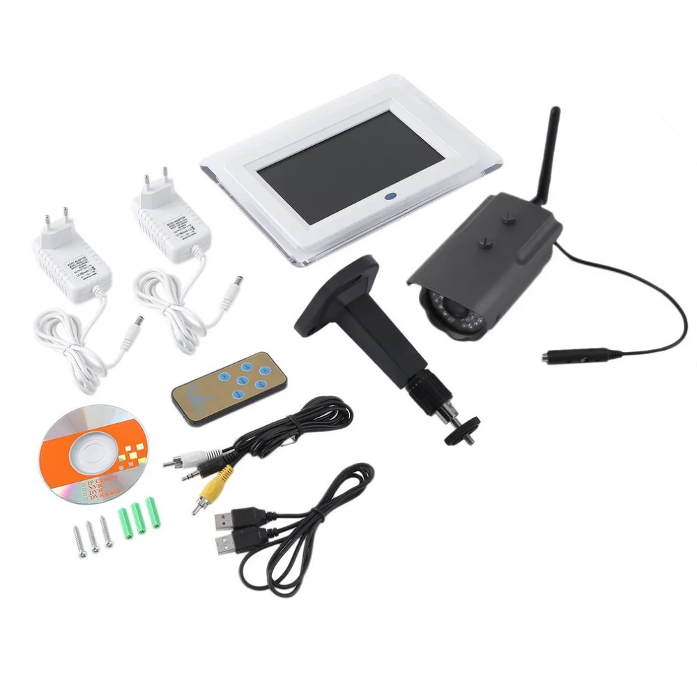 

Newest HS1000 Professional 2.4GHz Wireless 800*480 HD Home Security IP Camera With 7 Inch LCD Screen Display Monitor