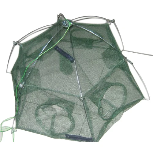 

5pack x (Good deal Fishing net cage spare plaice fish lobster shrimp basket 6 holes Mesh size: 3 mm