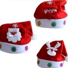 Мягкие рождественские шапки для маленьких мальчиков и девочек, олень снеговик, Санта-Клаус, красный праздничный ZX