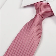 Шелк Новая мода 8 см галстук мужской Розовый дизайнерское свадебное платье дешевый галстук полиэстер шелк Лот