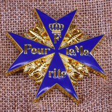 Германия золото синий Макс медаль высшего ордена Пруссии заслуга Deutschland Реплика значок Корона Брошь с орлом