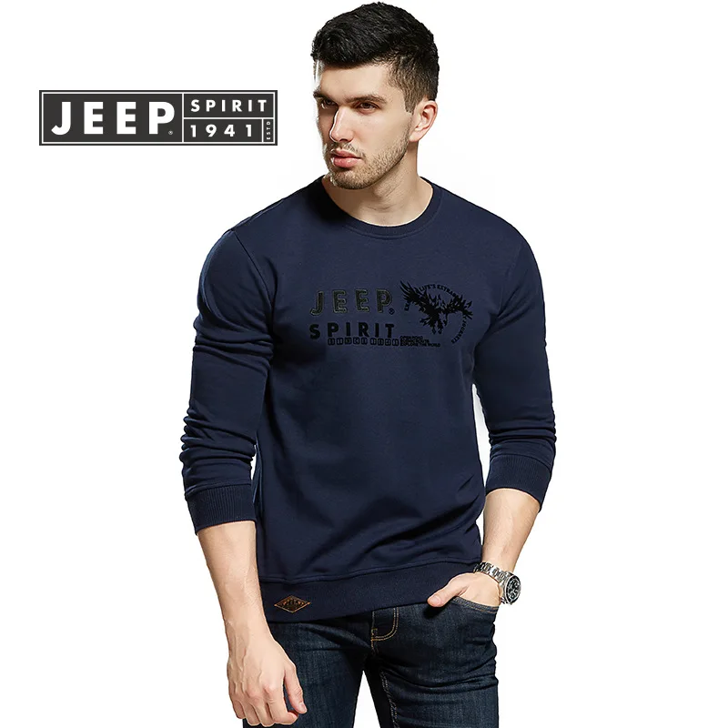 

JEEP SPIRIT Hoodie Men Hoodies Sudadera hombre Cotton O-Neck Hoody Sweatshirt Man Print Military Size M-3XL Hoodie Men Clothing