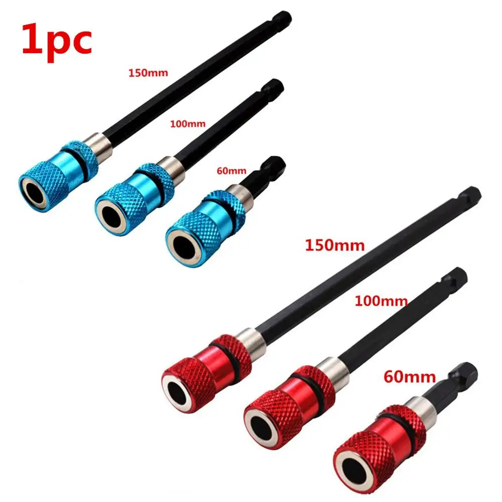 

1pc Magnetic Connection Post 1/4 inch Hex Shank Magnetic Bit Holder Extension Bar for Electric Drill Screwdriver 60/100/150mm