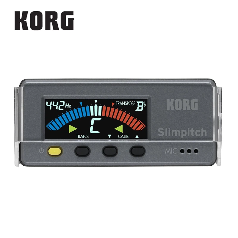 Korg Slimpitch SLM-1CM хроматический тюнер с контактом, микрофон, 12-примечание равный темперамент