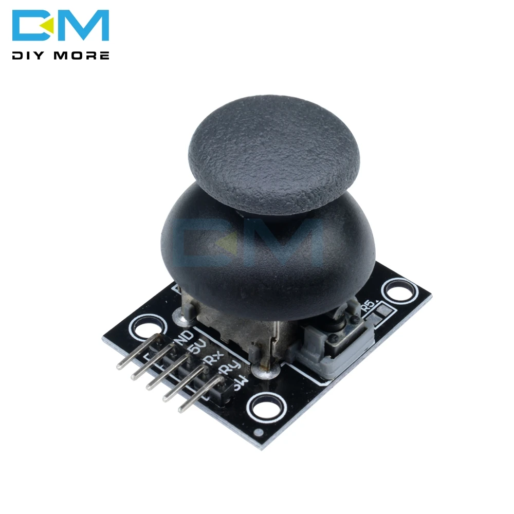 

JoyStick 5Pin Breakout Module Shield For PS2 Joystick Game Controller 2.54mm Pin Two-way Rocker 10K Resistor For Arduino DIY KIT