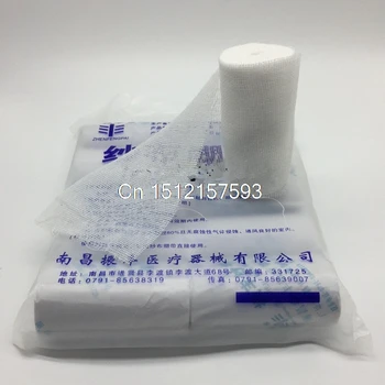 

10x Medical Treatment Degrease Cotton Elastic Gauze Bandage Tape 8x600cm a Roll