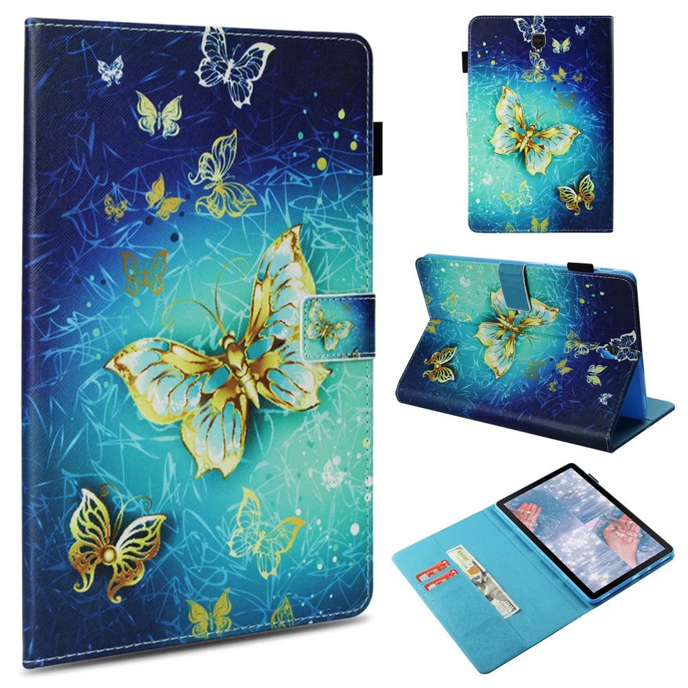 Цветной чехол для планшета Samsung Galaxy Tab S4 2018 10 5 дюйма SM T830 T835 кожаный смарт