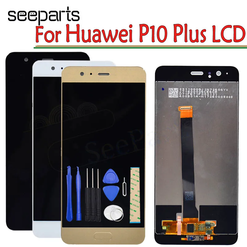 

For 5.5" Huawei P10 Plus LCD Screen Display+Touch Panel Digitizer With Frame White/black Free Shipping