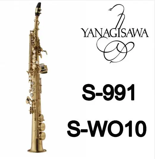 New Arrival Soprano B B font b Saxophone b font YANAGISAWA S 991 S WO10 Gold