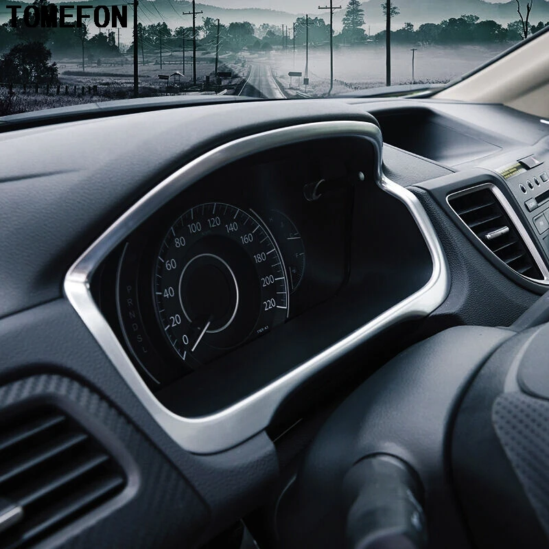

For Honda CRV CR-V 2012 2013 2014 2015 2016 ABS Chrome Dashboard Decorative Frame Cover Trim Car Styling