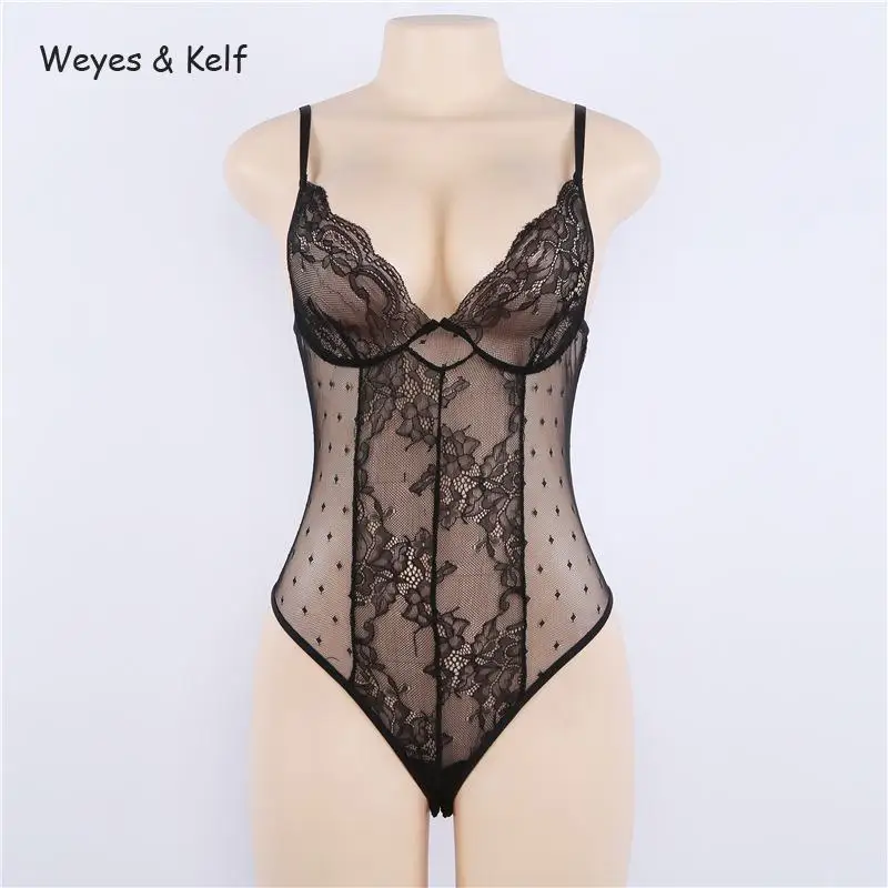 Weyes & Kelf Vintage Solid Hollow Out Lace Women Sexy Bodysuit 2018 Summer Backless Dot black Bodysuit Women Body Femme Weyes & Kelf Vintage Solid Hollow Out Lace Women Sexy Bodysuit 2018 Summer Backless Dot black Bodysuit Women Body Femme