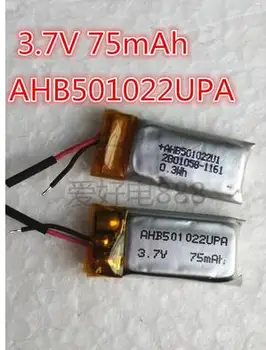 

10PCS 3.7V 75mAh Polymer Lithium Battery AHB501022upA Wireless Headset Battery