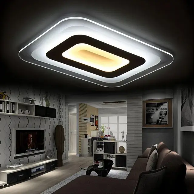 Moderne led deckenleuchte wohnzimmer lichter licht acryl dekorative ... Moderne led deckenleuchte wohnzimmer lichter licht acryl dekorative ...