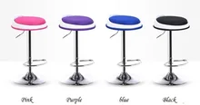 Simple bar stool Office coffee chair black yellow blue color seat free shipping