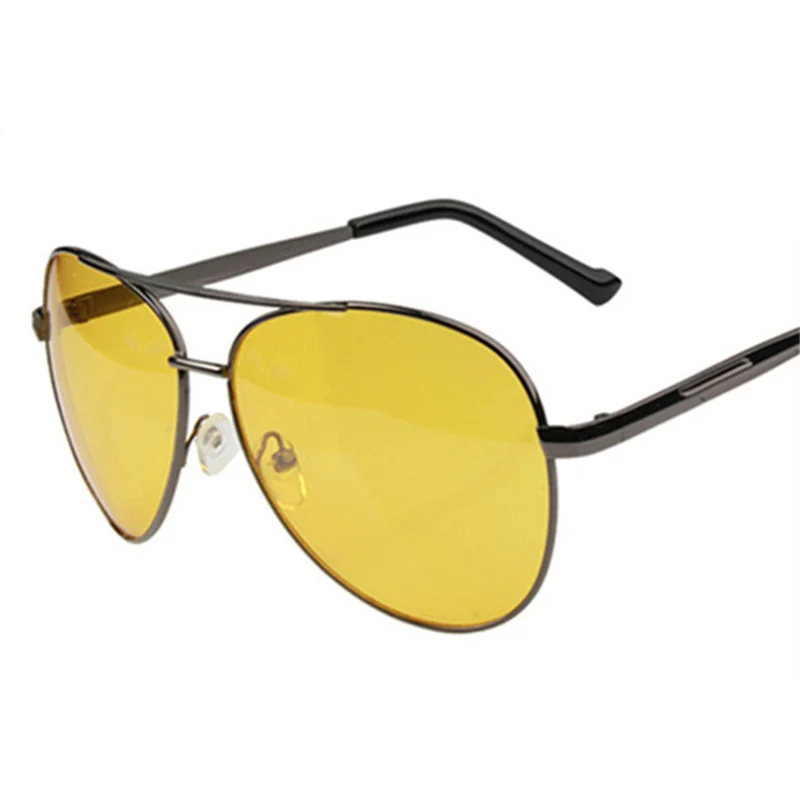 

Classic Night Vision Goggles Glasses Men Driving Sunglasses Vintage Yellow Lens Anti Glare Vision Driver Safety Glasses for Men