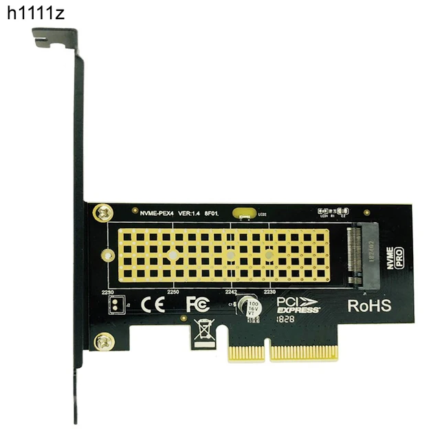 Adaptador de tarjeta para M.2, PCI Express, SSD/NVME, M2, PCI Express, M2 a, PCI Express, PCIE a M2, Adaptador Raiser M Key, H1111Z Adaptador de tarjeta para M.2, PCI Express, SSD/NVME, M2, PCI Express, M2 a, PCI Express, PCIE a M2, Adaptador Raiser M Key, H1111Z