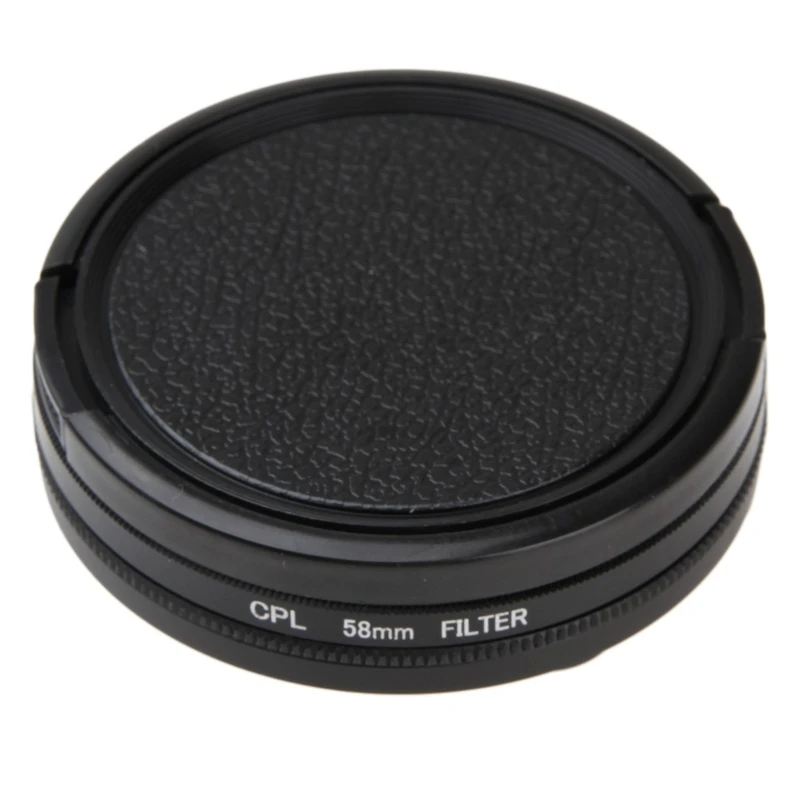 Filters Lens Cap 58mm Digital CPL Circular Polarizer Glass Filter for