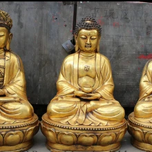 Bi003690 2" Тибет Храм Бронзовый Свинка Кван-инь Гуаньинь Статуя Будды Шакьямуни Джосс Котел