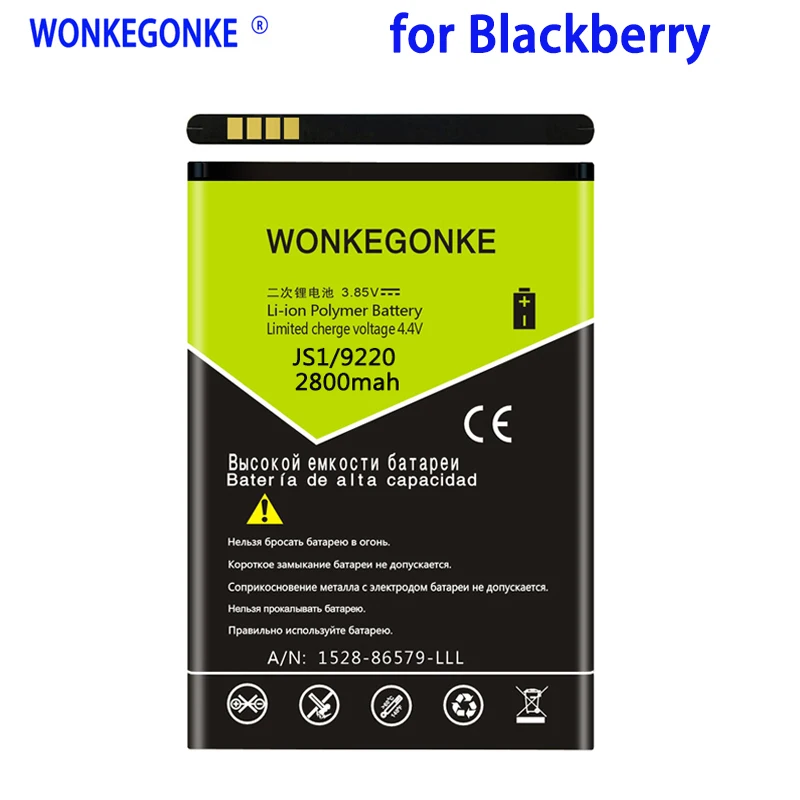 WONKEGONKE 2800 мАч JS1 J-S1 для Blackberry Curve 9310 9315 9320 9220 аккумулятор мобильного телефона |