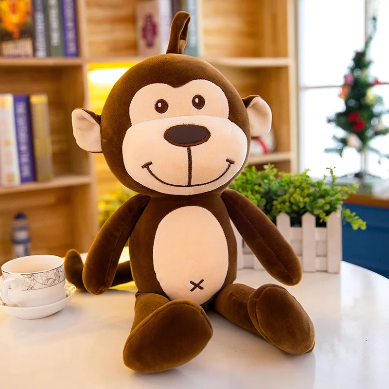 

40-100cm brown monkey plush toy big monkey doll animal plush toy birthday gift boy doll cute very soft free shipping