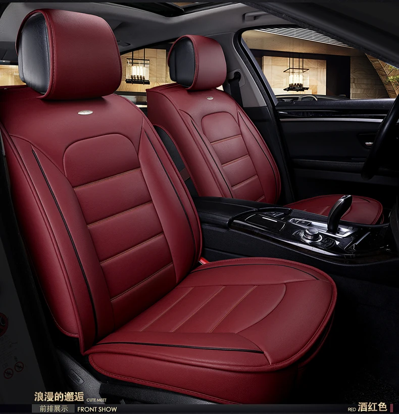 Wear resisting waterproof pu leather car seat covers for KIA rio
