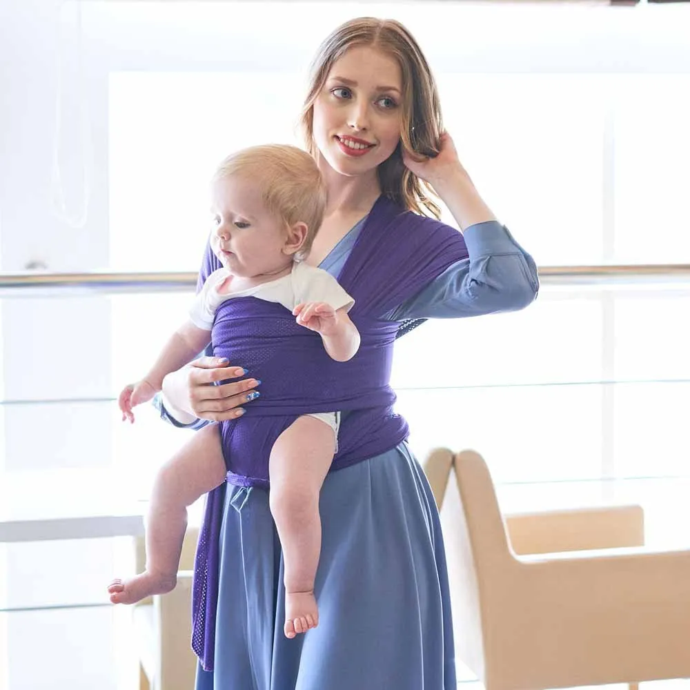 

Baby Carrier Handsfree Double shoulder strap Holder Stretchy Wrap Breathable Wrap Hipseat Breastfeed Birth Comfortable Carrier