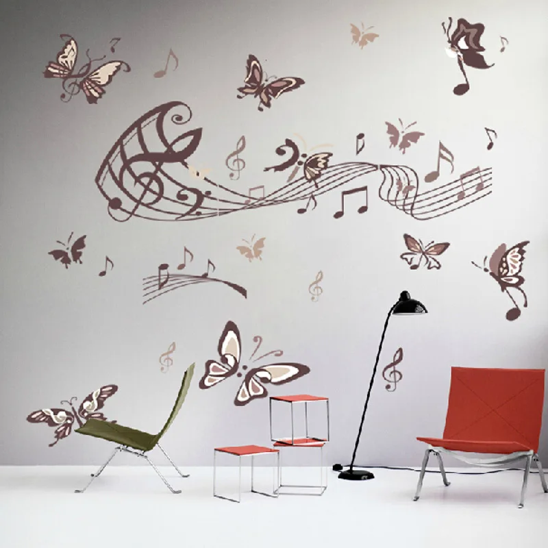 Diy Music Sheet Garland Like A Saay Removable Diy Music Note Mural Home Wall Sticker Vinyl Art Decor Decal Frames In Stickers From Garden On Aliexpress Com Alibaba Group